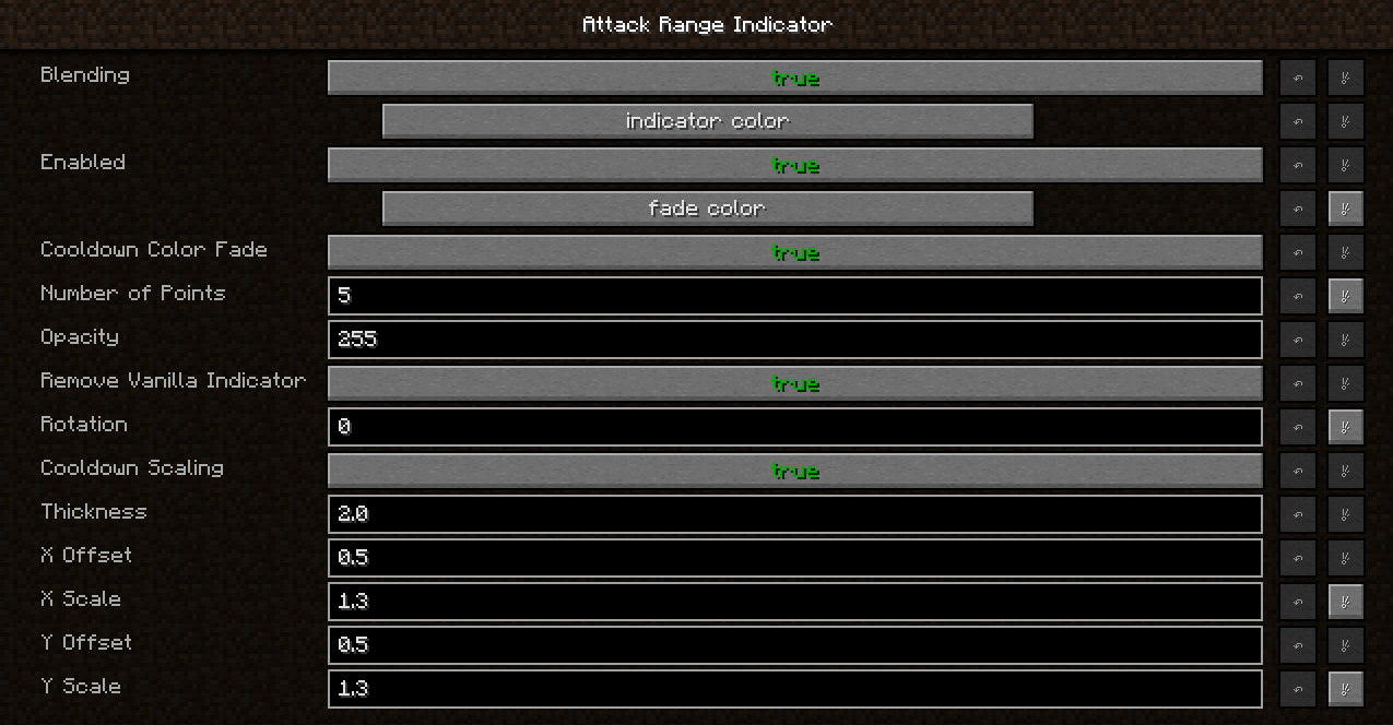 Ranged attack range. Индикатор атаки майнкрафт. Attack indicator Minecraft.