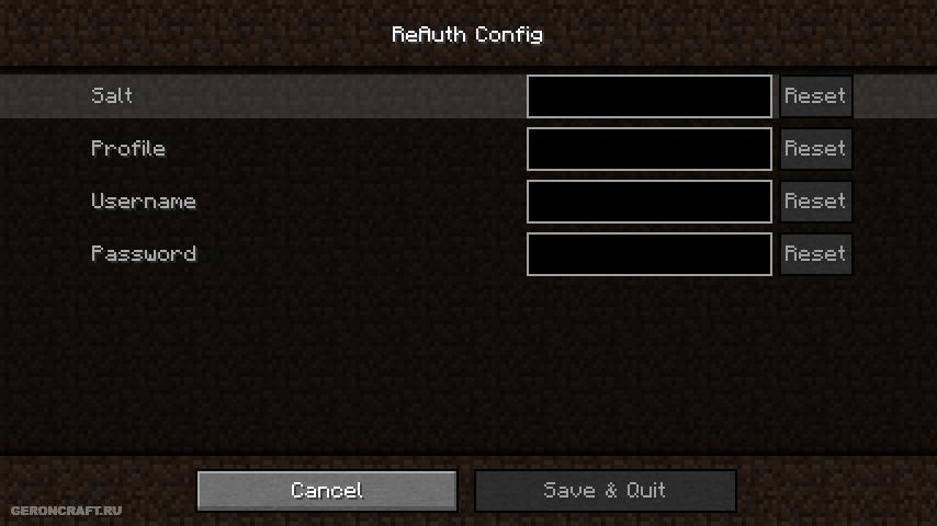 Reauth login minecraft как зарегистрироваться