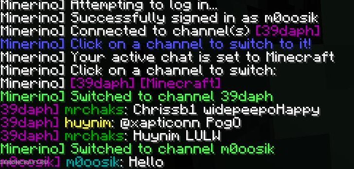 Twitch chat log
